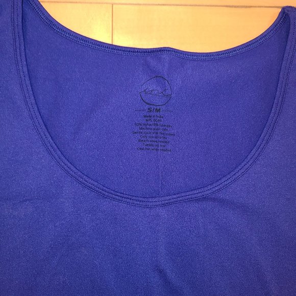 INC International Concepts Royal Blue Seamless Top - Picture 2 of 2